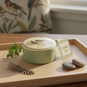 Woodland Bird Four Seasons Trinket Box By Russ Berrie